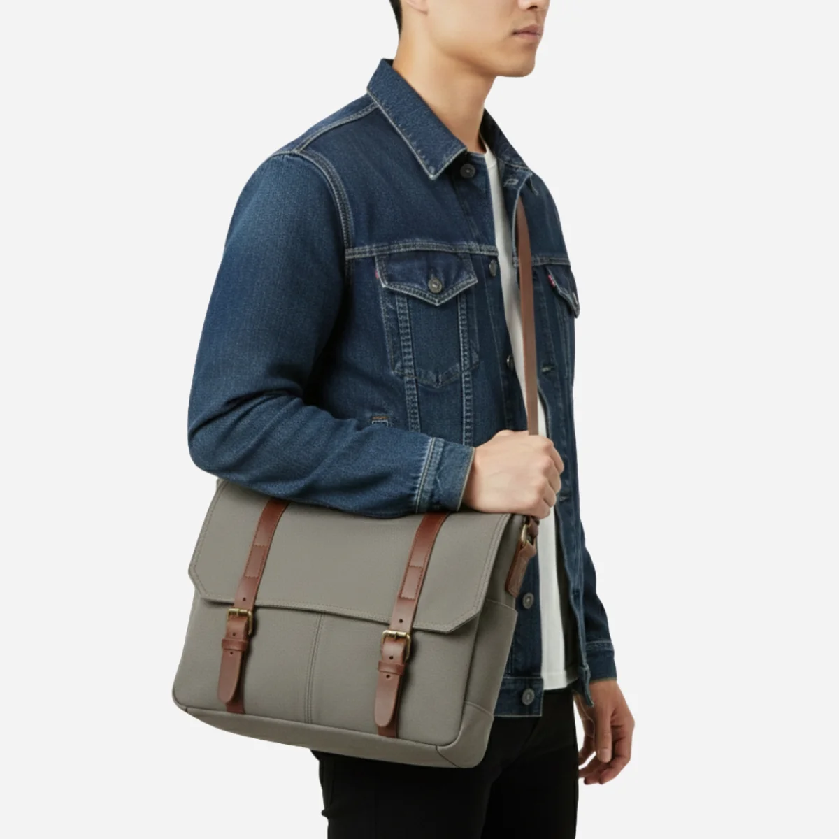 Classic Commuter Canvas Messenger Bag - Image 4