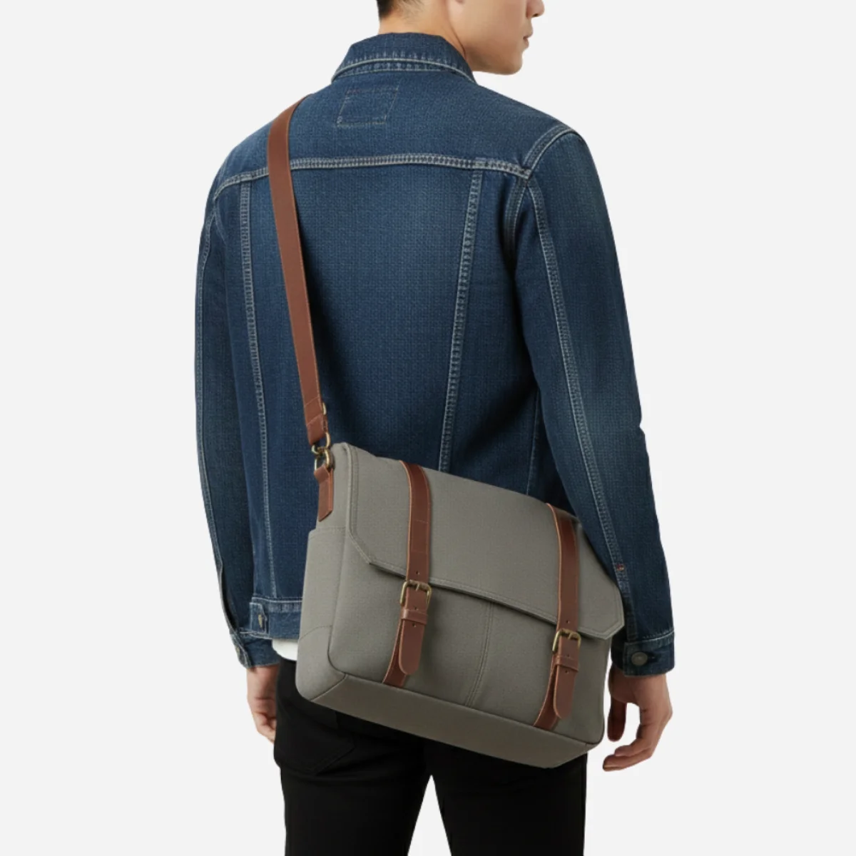 Classic Commuter Canvas Messenger Bag - Image 5
